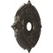 Ekena Millwork Attica PVC Ceiling Medallion (Fits Canopies up to 6 3/4"), Metallic Charcoal, 19"OD x 3 1/2"ID x 1"P CMP19ATCCH - alternate 2